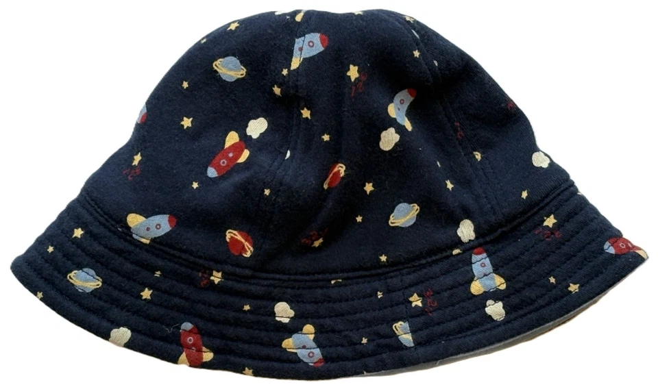 全新 复古 2002 双面 Gymboree 红色火箭帽 尺寸 3-6 mo 全新带标签 — 第 4/4 张图片