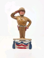 Manoil Dimestore Lead Soldier M185 General Patton Barclay Salute Vintage