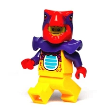 New LEGO City Comic Shop Guy Minifigure Red Orange Dragon Suit  60380 (cty1644