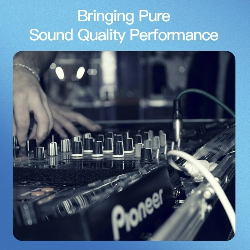 6.35mm GOLD Mono Jack to Plug 6.3mm Guitar Keyboard Amp Lead 1/4 Cable Electric - Image 3 of 4