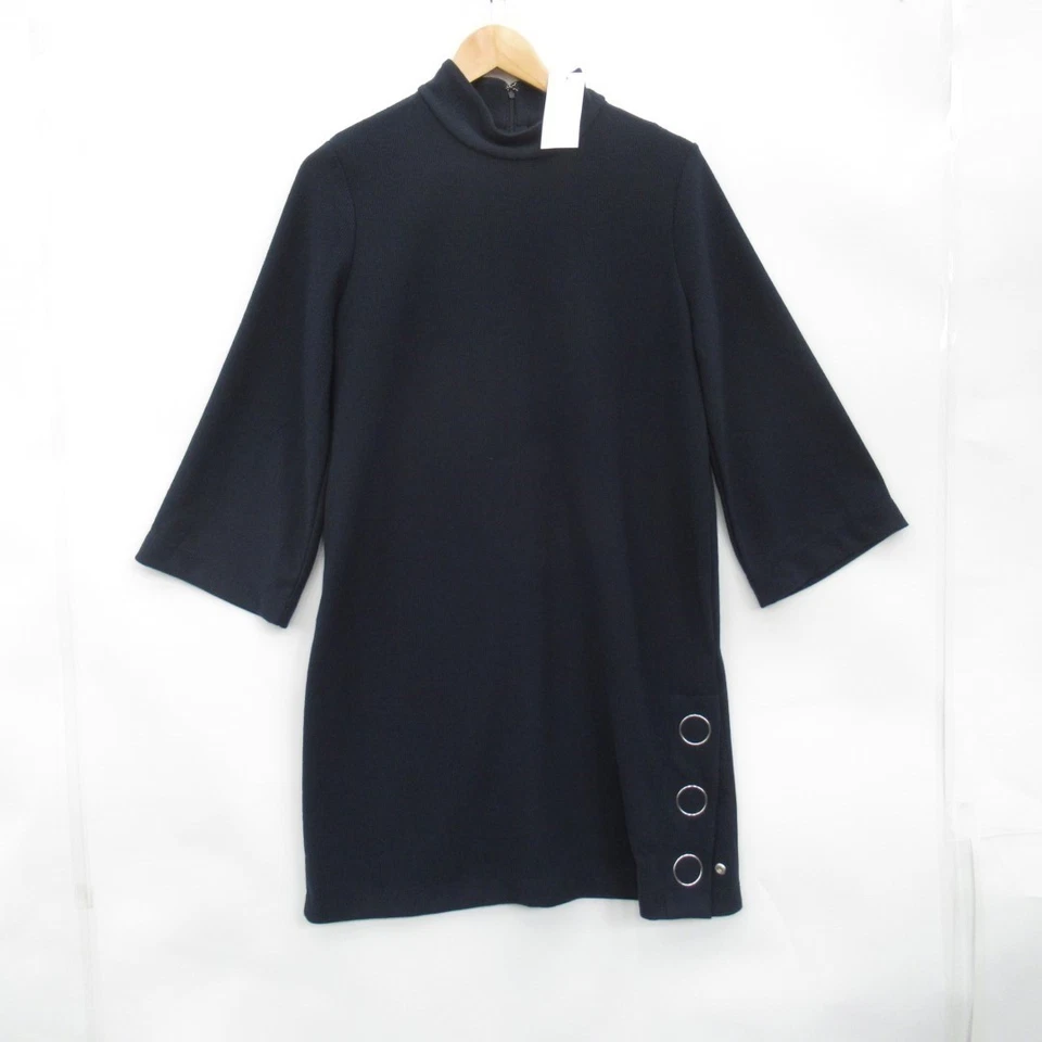 Клуб Монако темно-синий платье Великобритании большой насмешливый шеи трикотажа 3/4 рукав ярлыки Preloved - Изображение 4 из 4