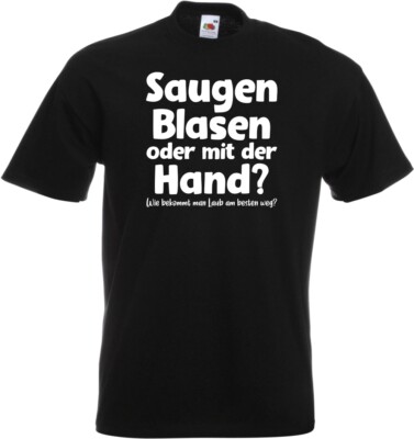 #190 fun T-Shirt ''suck bubbles or with the hand'' size S-5XL cult fun saying 