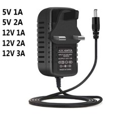 100-240V AC/DC LED Strip Mains Transformer Adapter Charger Power Supply UK Plug