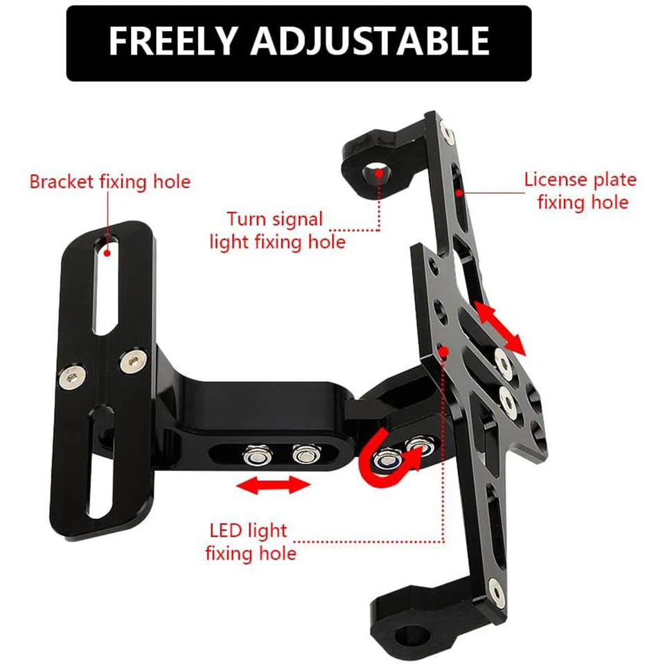 Suporte de para-lama com LED para placa de licença de motocicleta Ducati Monster 696 796 797 1100 - Imagem 2 de 4