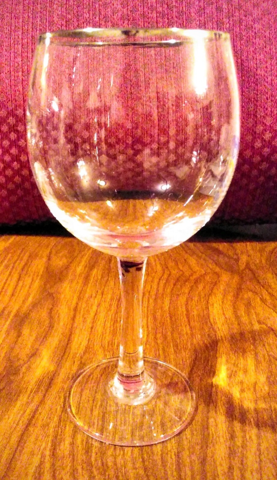 4 Fostoria Vintage Crystal Stemware Wine Glasses Platinum Rim Perfect