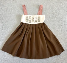 KARTA Shift Dress Womens Large Bejeweled Cream Gemstone Adorned