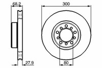 2X Bremsscheiben Vorne FüR MERCEDES-BENZ Bosch 0986478197
