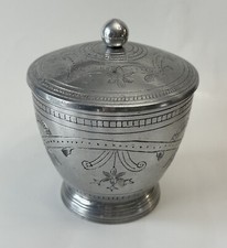 VINTAGE HAND CHASED URN SPUN ALUMINUM HAND MADE