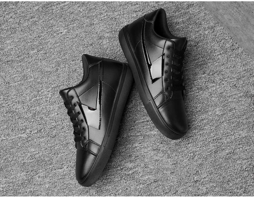 New Men Get Taller Elevator Shoes Sneakers Height Increasing 6/8Cm Classic Black - Picture 15 of 20