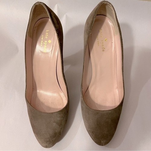 Kate Spade New York ‘Nessie’ Platform Suede High Heels Made in Italy Size 9 - Picture 9 of 11
