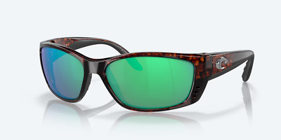 NEW Costa Del Mar Fisch Tortoise Frame w/ Green Mirror 580G Lens FS10OGMGLP