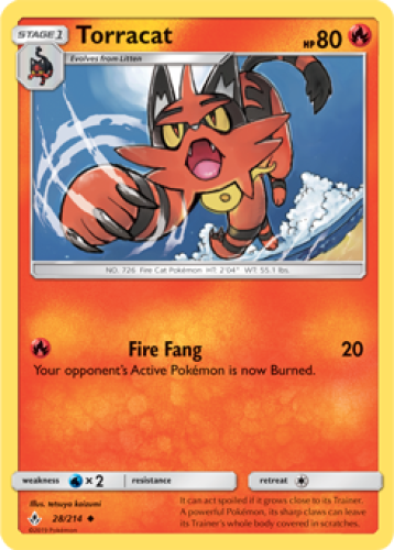 1x Torracat 28/214 Unbroken Bonds Pokemon TCG Card NM | eBay