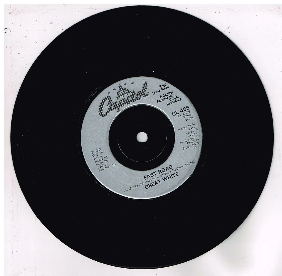 GREAT WHITE     Rock me        PROMOTION      7' 45 tours SP - Photo 4/4