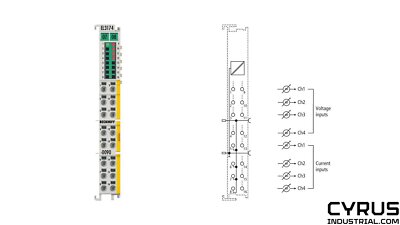 Beckhoff EL3174-0090 EtherCAT Terminal, 4-channel analog input, multi-function, 