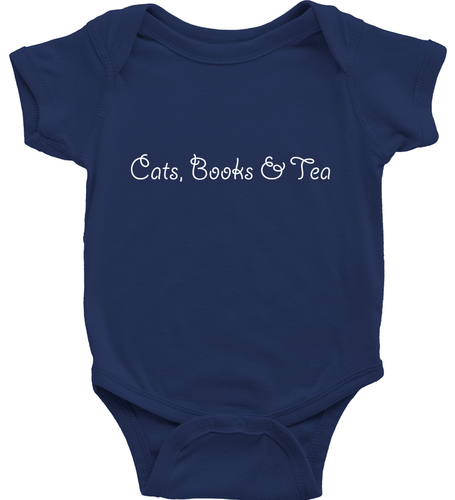 Cats Books & Tea Toddler Kids Tee Youth T-Shirt Baby Bodysuit Cute Book Cat Love - Picture 18 of 34