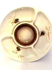 VTG Lane & CO.Van Nuys California Pottery Chip and Dip Vegetable Tray 1961 USA  