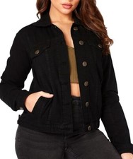 Women’s Denim Jacket Ladies Regular Fit Western Jeans Jacket Size 6 to 26