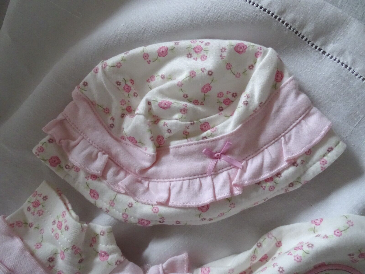 Vêtements Pour Poupon Reborn Dizzy Daisy - Ensemble Robe, Bonnet, Culotte Neuf Fabriqué En France