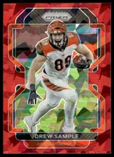 Drew Sample 2021 Panini Prizm Football #272 Cincinnati Bengals Red Ice