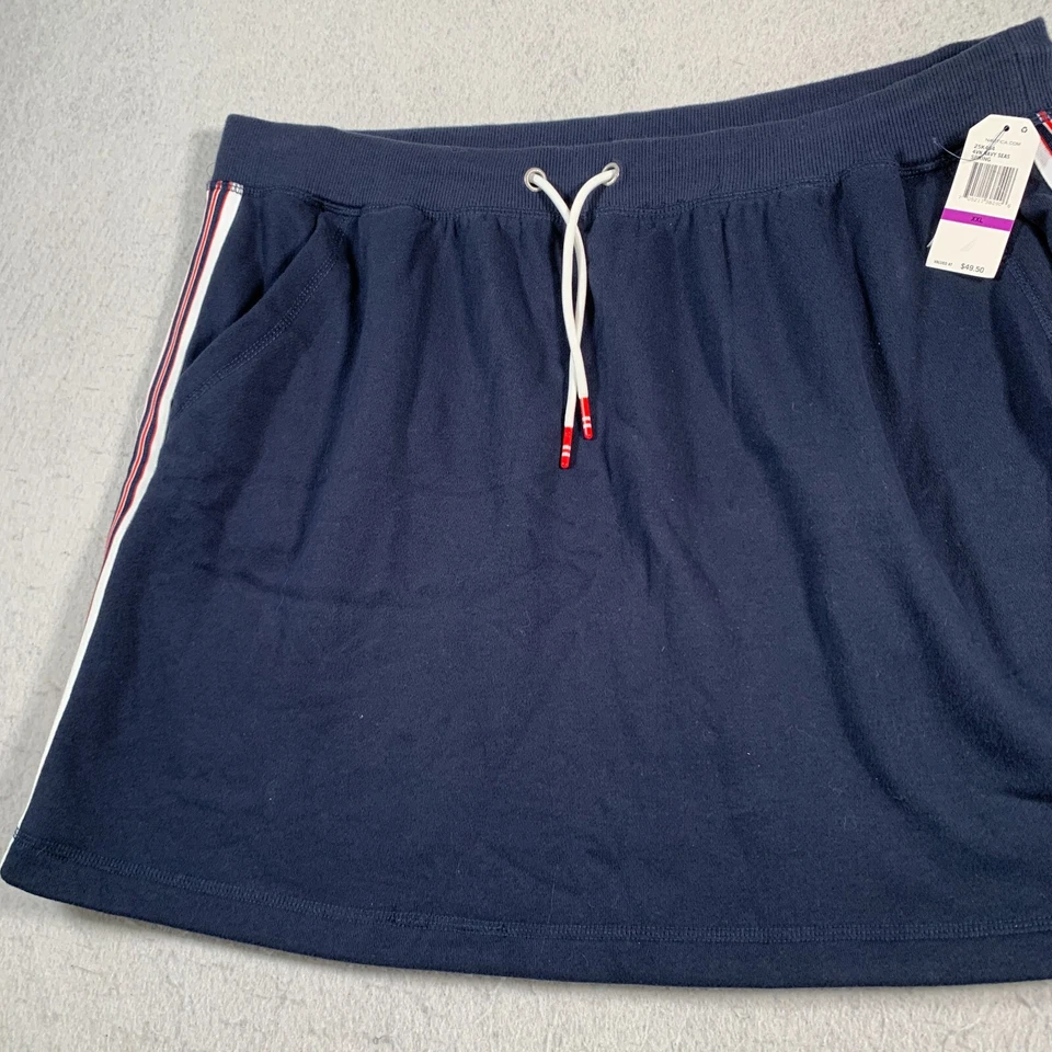 Falda informal Nautica para mujer 2XL azul algodón poliéster Foto 3 de 4