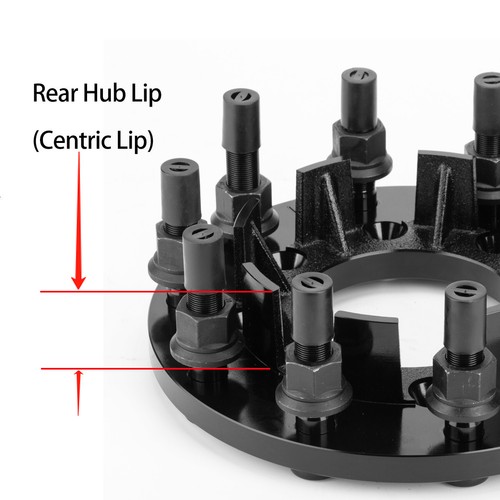 2Pcs Rear 10x225 To 10x285.75 Hub Centric Wheel Spacers Adapters For Ford Ram - Picture 5 of 12