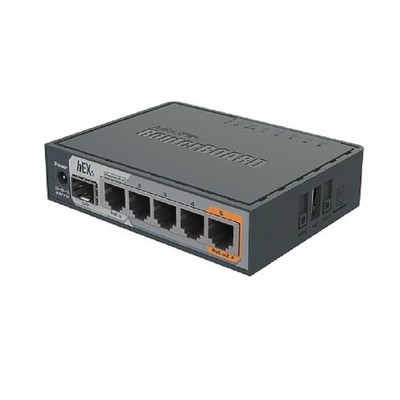 Mikrotik Fünf Port Gigabit Ethernet Router hEX S, UK PSU (RB760iGS)