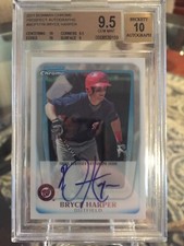 2011 Bowman Chrome Bryce Harper Auto Gem Mint