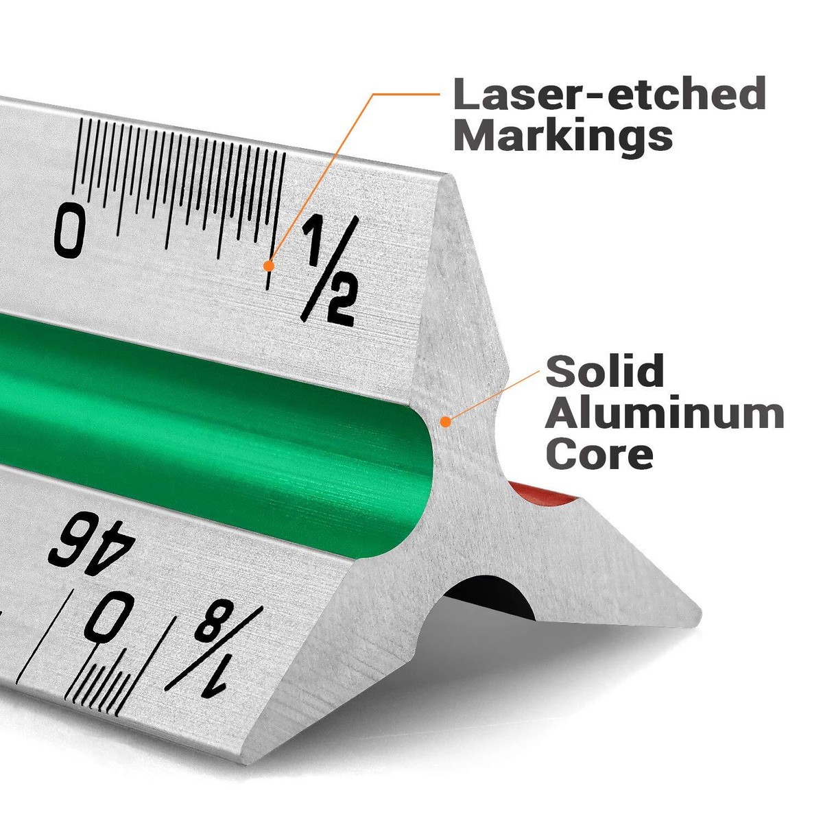 Engineer Scale 12 Inch 30cm Laser Etched Anodized Color Aluminum ...