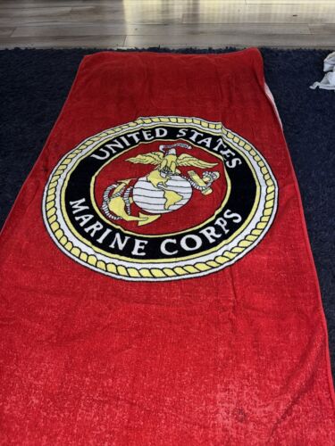 United States Marine Corps Bath Beach Towel - Foto 1 di 3