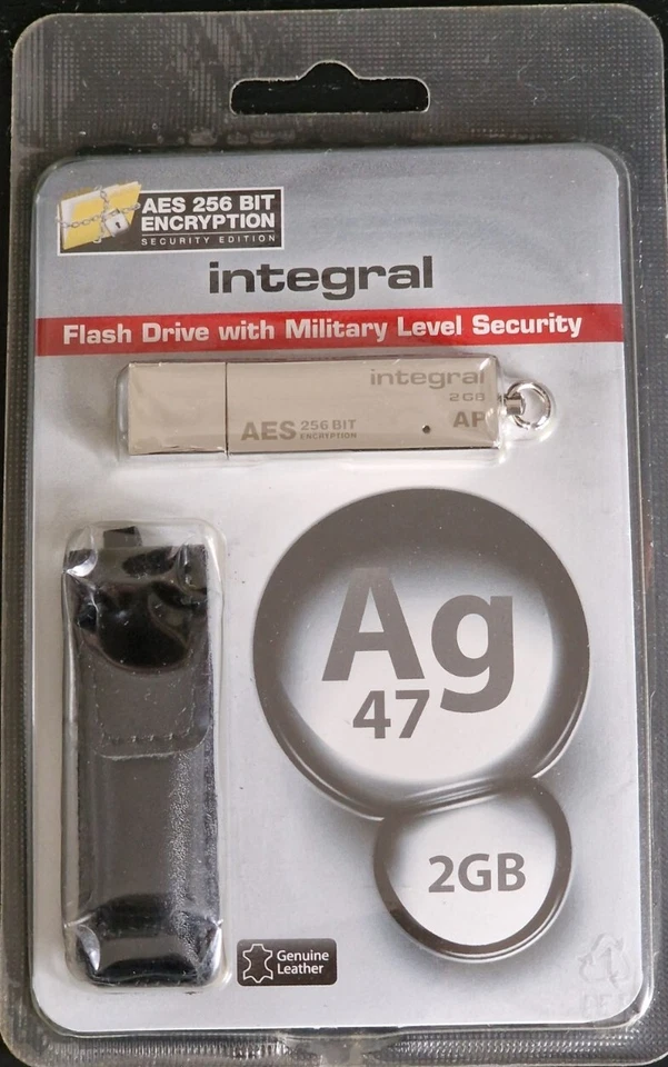 Integral AG47 Metal 2GB USB Stick AES 256 Encryption - Image 2 of 3