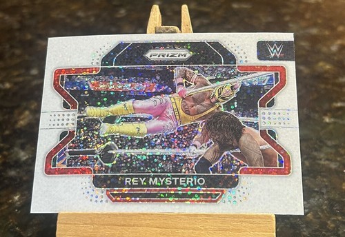 Rey Mysterio [White Sparkle Prizm] #98 2022 Panini Prizm WWE card