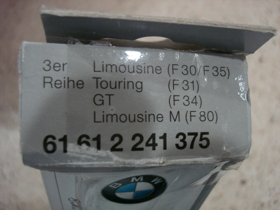 Оригинальные щетки стеклоочистителя ветрового стекла фут 2012-19 BMW 3 серии F30 F31 F34 F35 F80 от оригинального производителя - Изображение 4 из 4