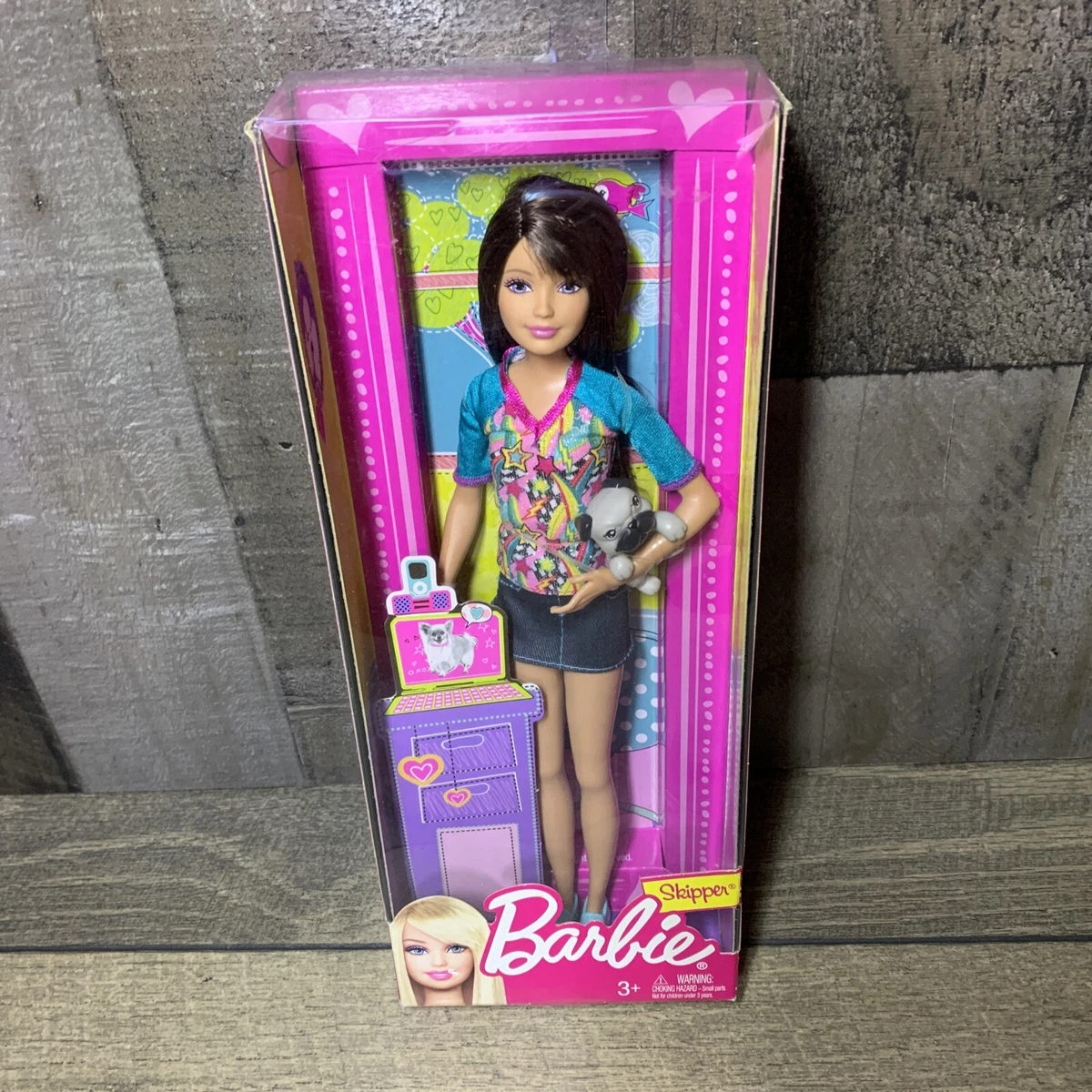 Barbie Sisters Skipper Doll Pet Pug Dog