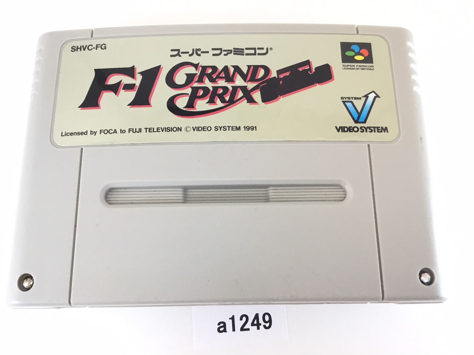 A1249 F1 Grand Prix Racing SNES Nintendo Super Famicom SFC Japon