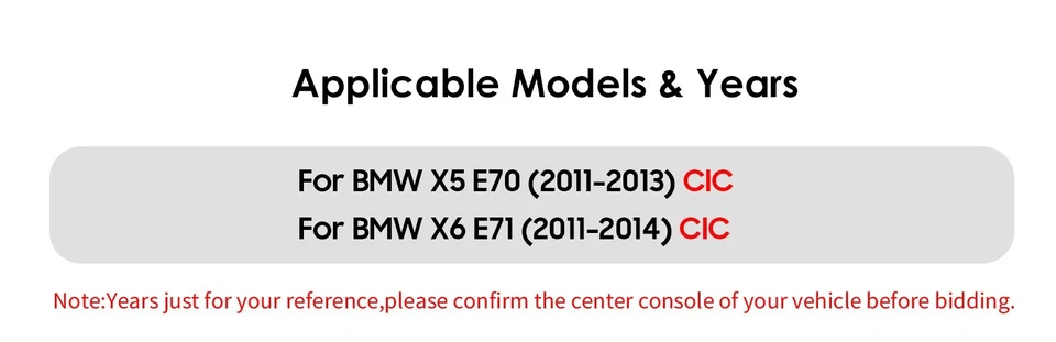 10,25 «BMW X5 E70 X6 E71 CIC Carplay 6 + 64GB автомобиля стерео Android 13 радио GPS SAT - Изображение 4 из 4