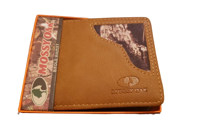 NUEVA CARTERA HOMBRE ROBLE MUSSY DOBLE PLIEGUE CUERO Y CAMUFLAJE BRONCEADO Foto 3 de 4