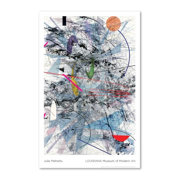 JULIE MEHRETU EASY DARK (2007) Lithograph Poster Museum Edition