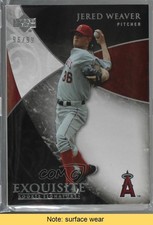 2007 Upper Deck Exquisite Rookie Signatures 96/99 Jered Weaver #84 READ 6x0