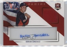 2015 Panini USA Baseball Jersey Signatures Prime 15/49 Dorian Gonzalez Auto 0a7