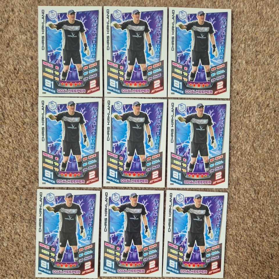 Chris Kirkland Sheffield Wednesday Match Attax Championship 12-13 x9 - Image 1 of 1