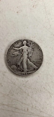1941 Walking Liberty Silver half dollar coin Stacking