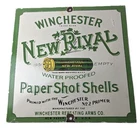 Vintage Winchester Porcelain Sign - Shot Gun Shells New Rival Advertise Gas Sign