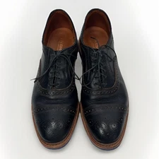 Allen Edmonds Strandmok Men's 11.5 Oxford Shoes Leather Brogue Cap-Toe Dainite