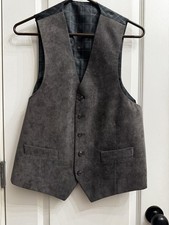 Men s Tuxedo Vest Grey