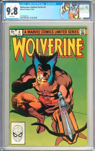 Wolverine Limited Series #4 High Grade WHITE Frank Miller Marvel 1982 CGC 9.8