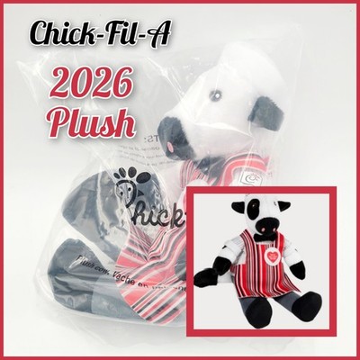 SEALED Chick-fil-A Classic Crew Spring 2026 Plush Cow Toy LIMITED EDITION 9'' NEW