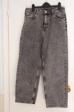 Vintage Style Grey Acid Wash Mom Jeans size 12