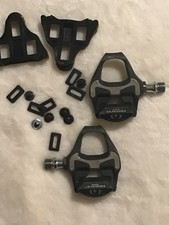 SHIMANO ULTEGRA PD-6800 clipless pedals with cleats, carbon fiber, road bike