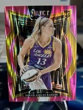2025 WNBA Select Sarah Ashlee Barker Pink Ice #66 RC Los Angeles Sparks/Fire