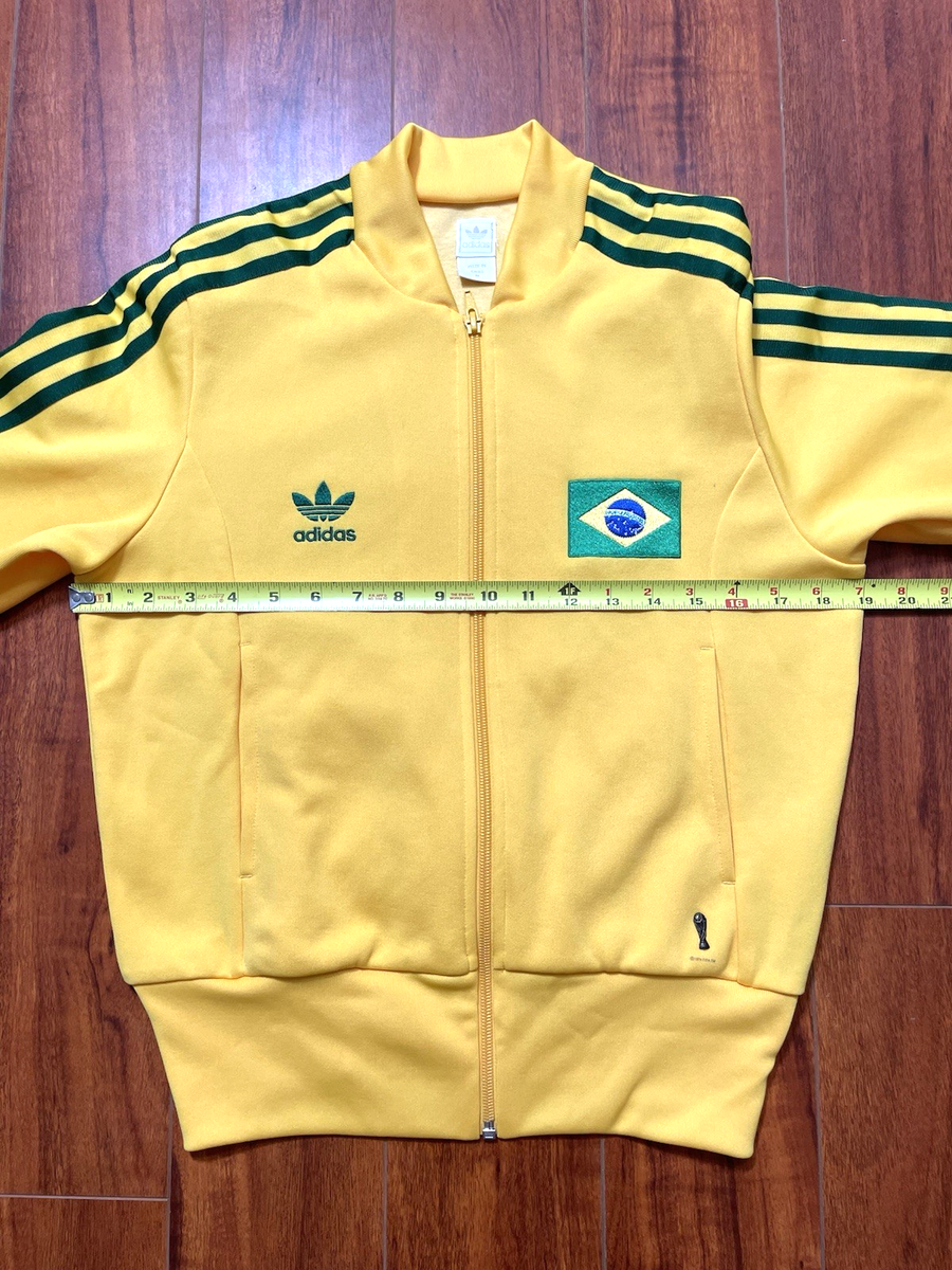 Adidas Brazil World Cup Track Jacket Full Zip Womens Size Medium